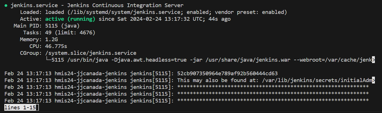 estado servicio jenkins