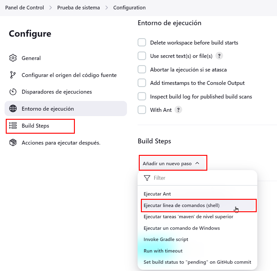 Configuración proyecto básico