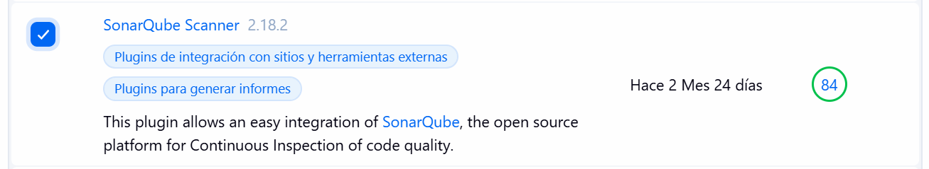 SonarQube plugin