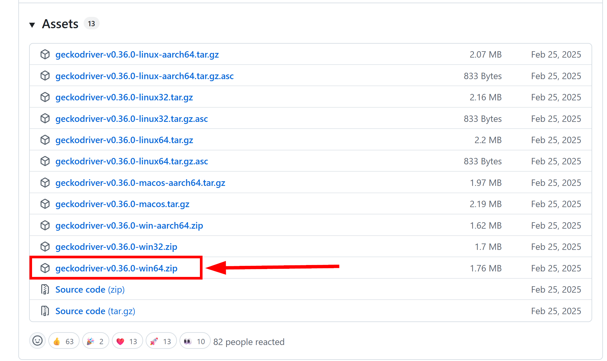 geckodriver 64 donwload 2