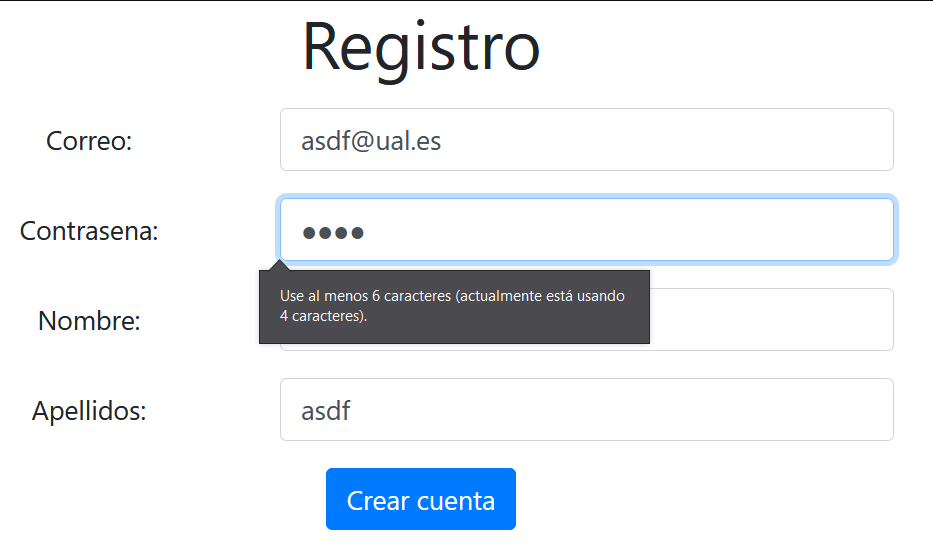 selenium ide contraseña incorrecta