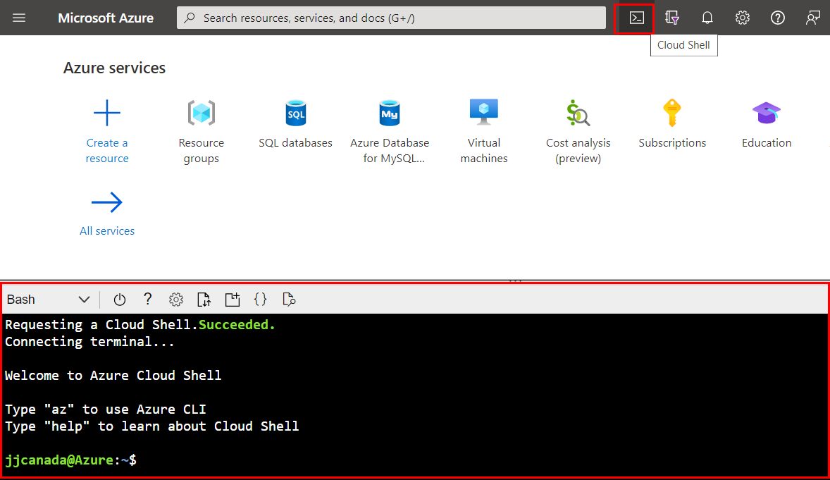 cloud shell azure